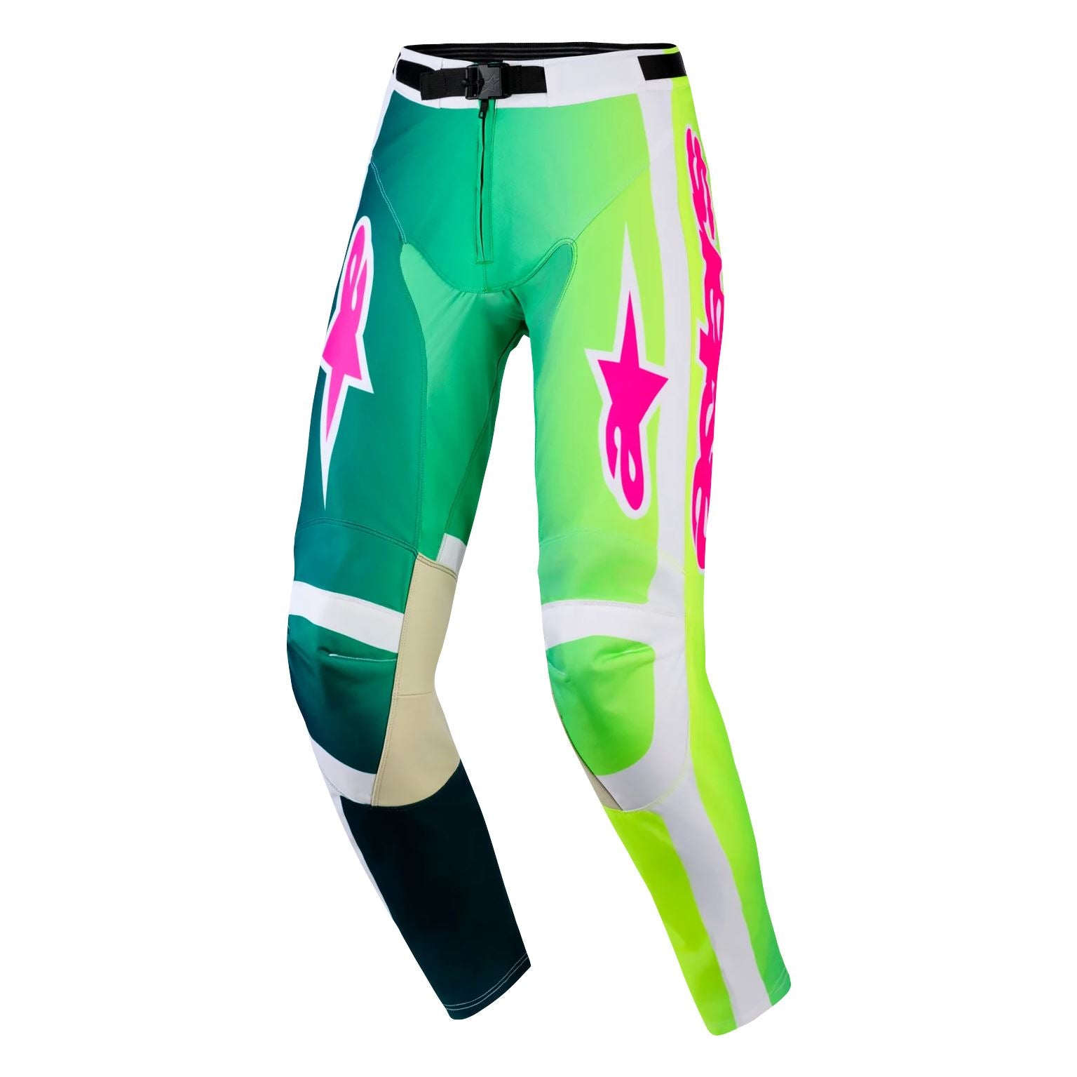 Alpinestars 2026 Racer Portl Motocross Pants Green White Black